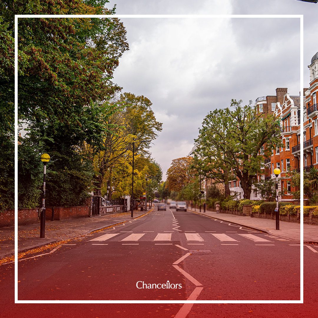 London, UK. July 20, 2021. The famous scenery of zebra crossing at Abbey Road featured on the cover of the Beatles album